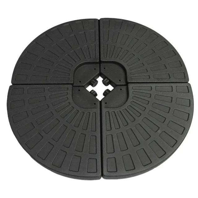 Q-Rax Base Ombrellone a Ventaglio 100x100 cm Grigia