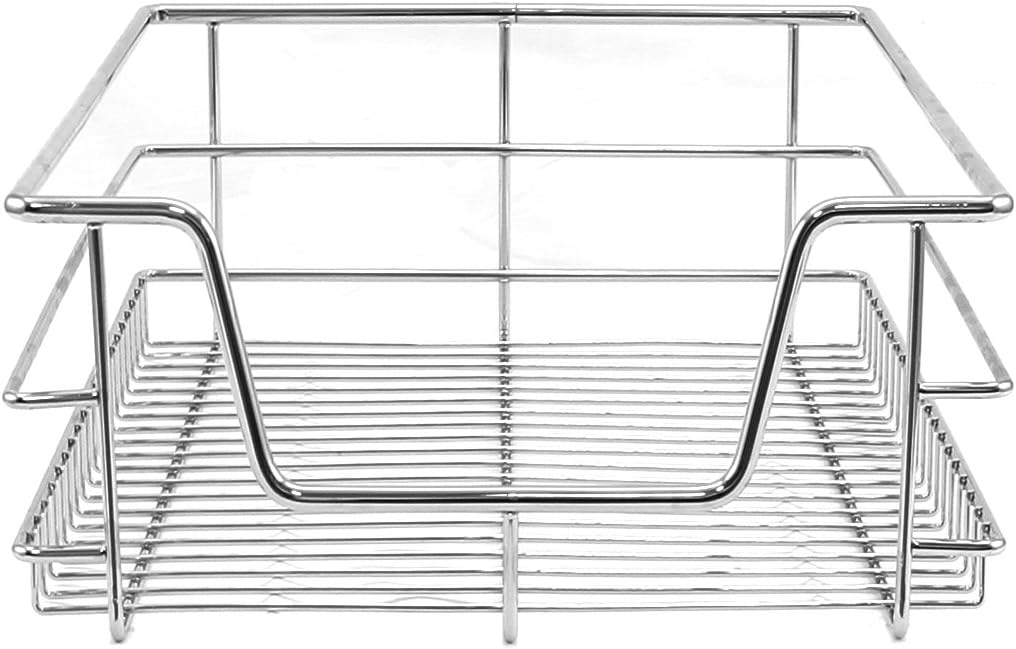 Q-Rax Cestelli Cucina Estraibili Acciaio 40cm 2 Cesti