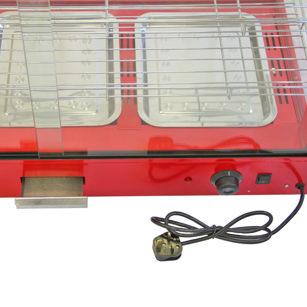 Q-Rax Vetrina Scaldavivande Elettrica 90cm vetro 50-80°C