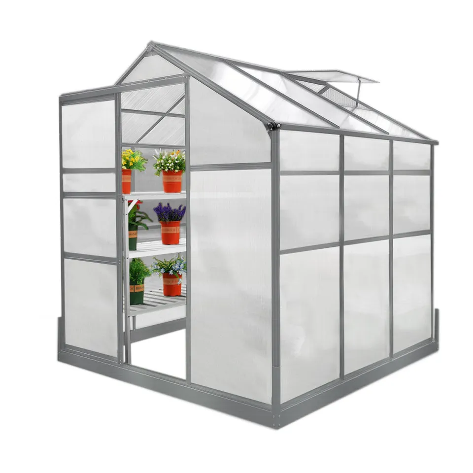 Q-Rax Serra Giardino 6x6 Piedi con Base e Scaffali