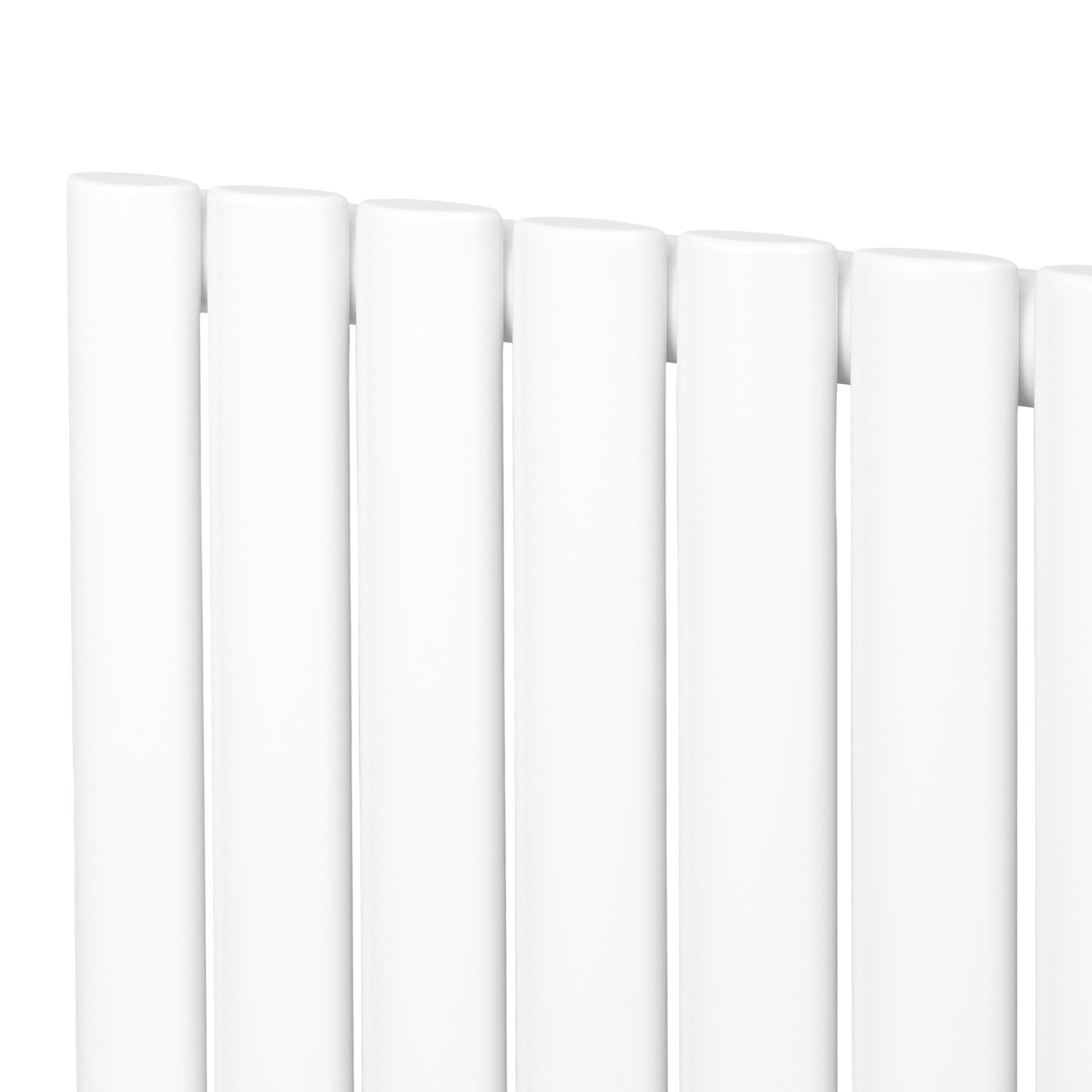 Q-Rax Radiatore Colonna Singola Ovale 1800x480 mm Bianco