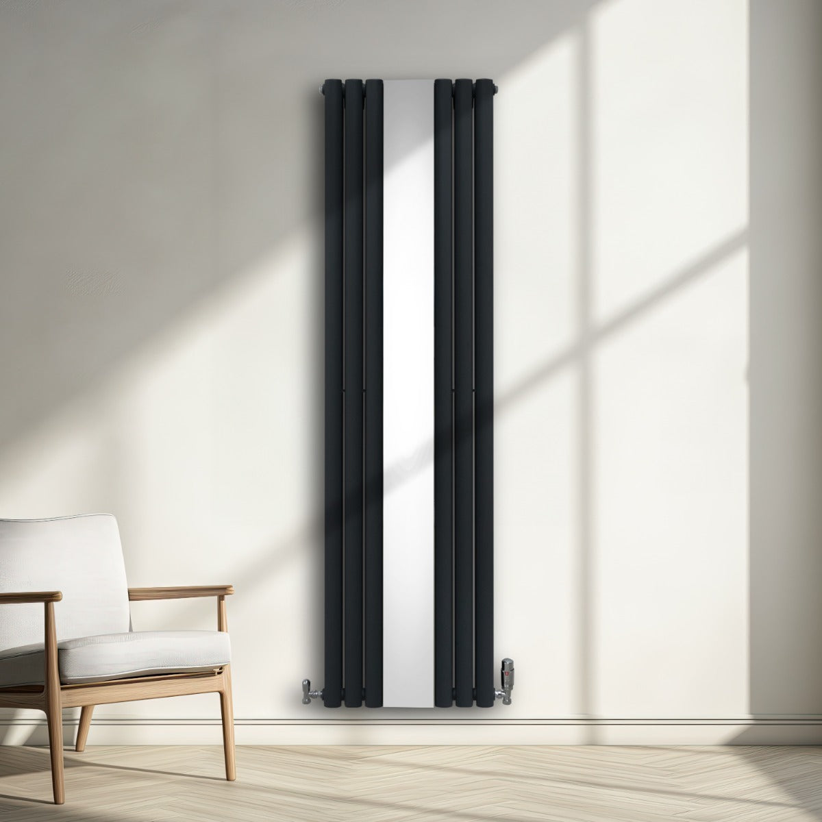 Q-Rax Radiatori Pannelli Piatti 1800x500 Radiatore Antracite Specchio