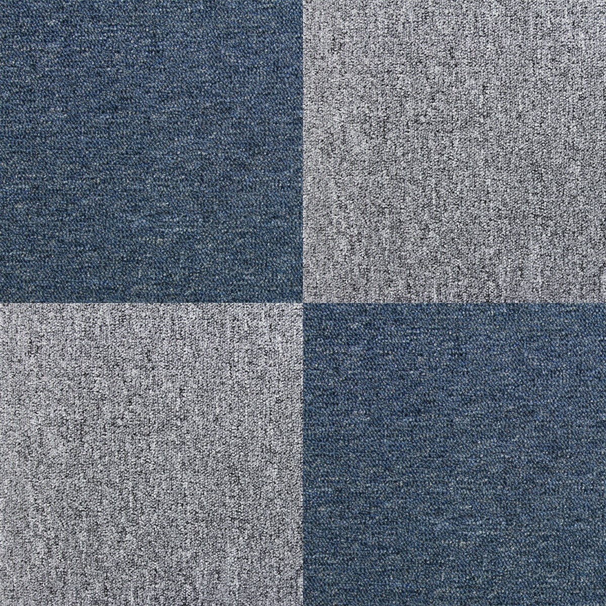 Q-Rax 40 Mattonelle Moquette 10mq blu grigio 50x50