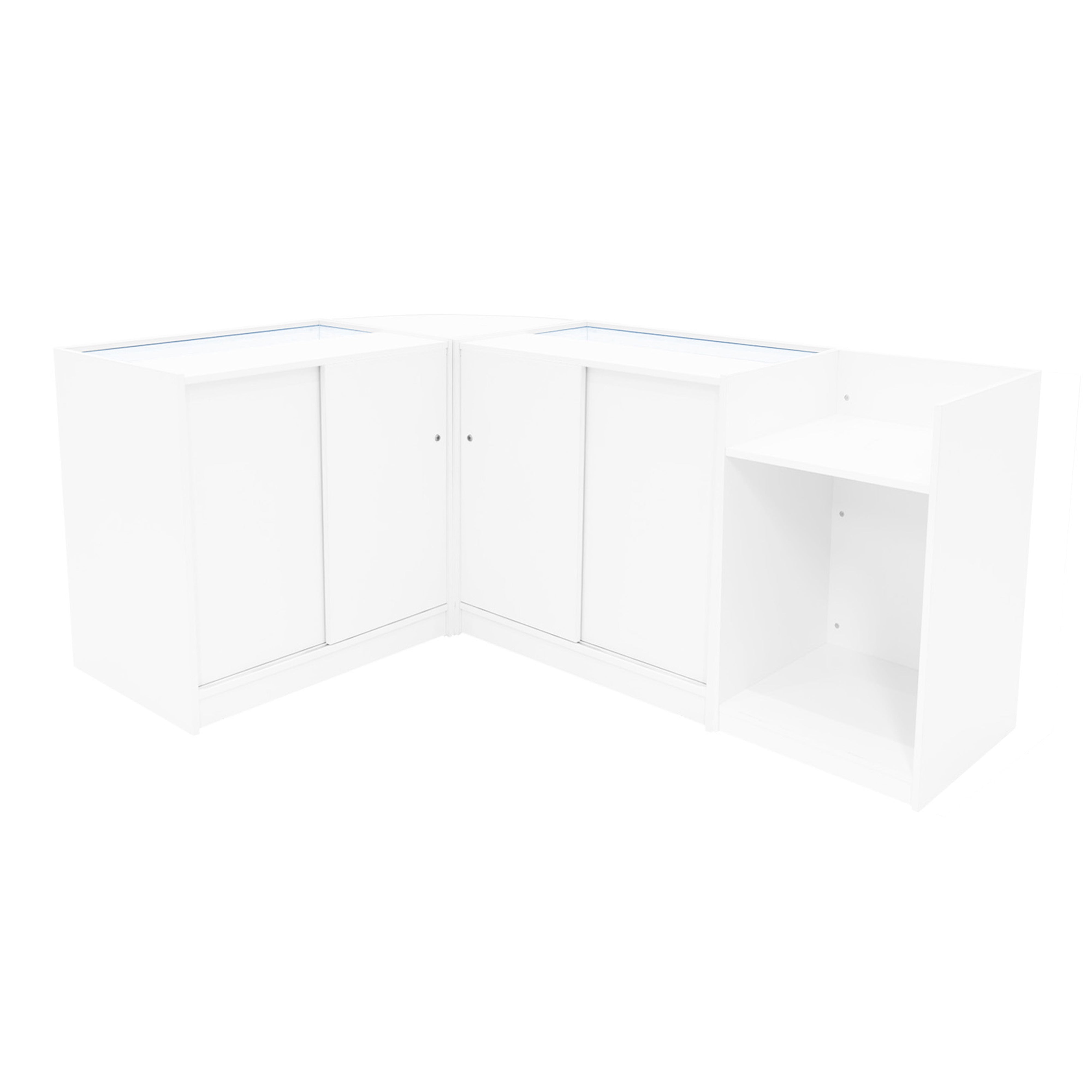 Q-Rax Banconi da Negozio Phoenix LED Bianco set CM60 TB60 2xC900