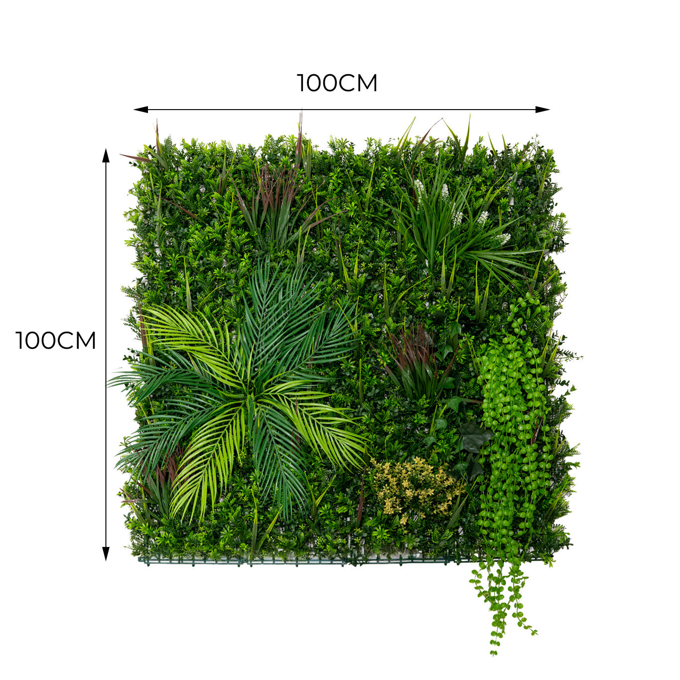 Q-Rax Piastrella Parete Verde 100x100 Piante Artificiali UV