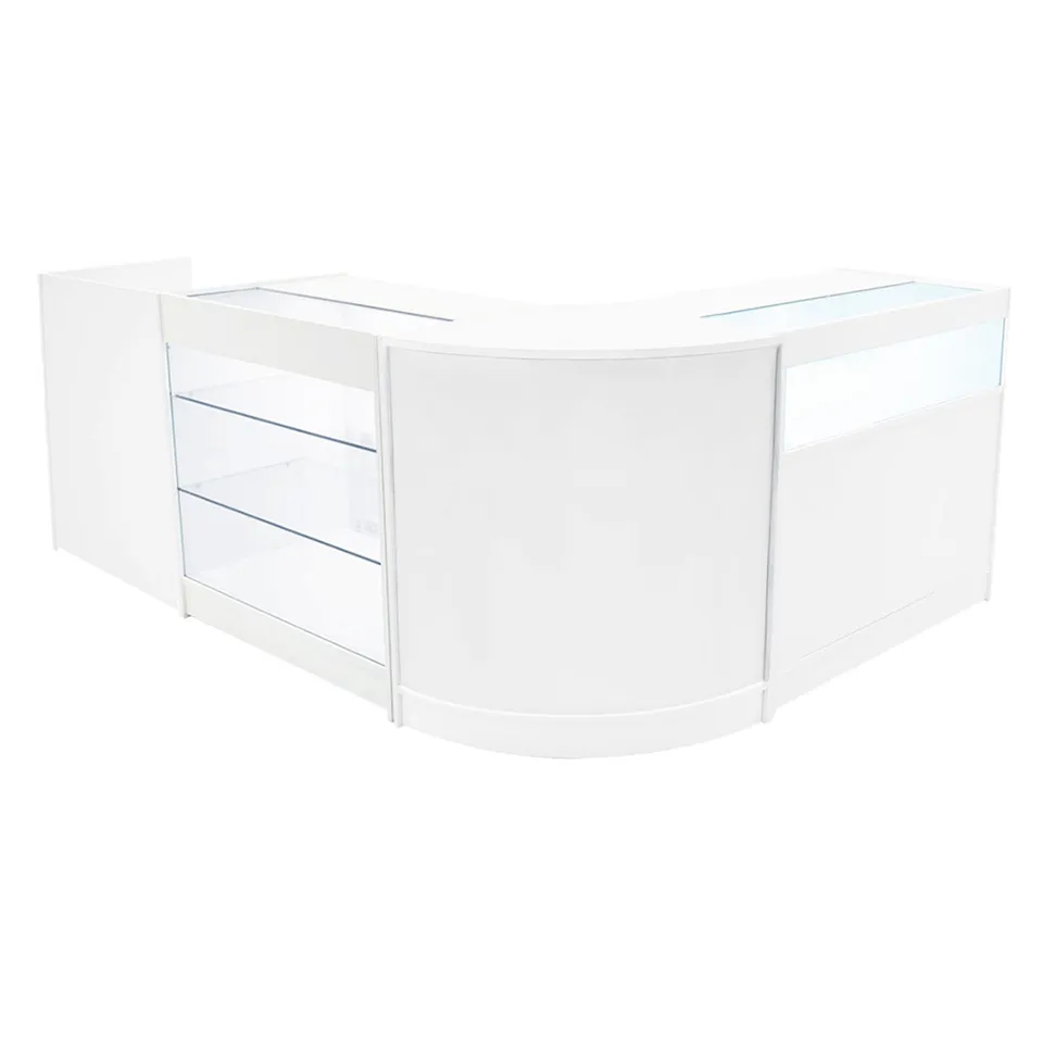 Q-Rax Banconi da Negozio Set Polaris LED Bancone Bianco K900 B900