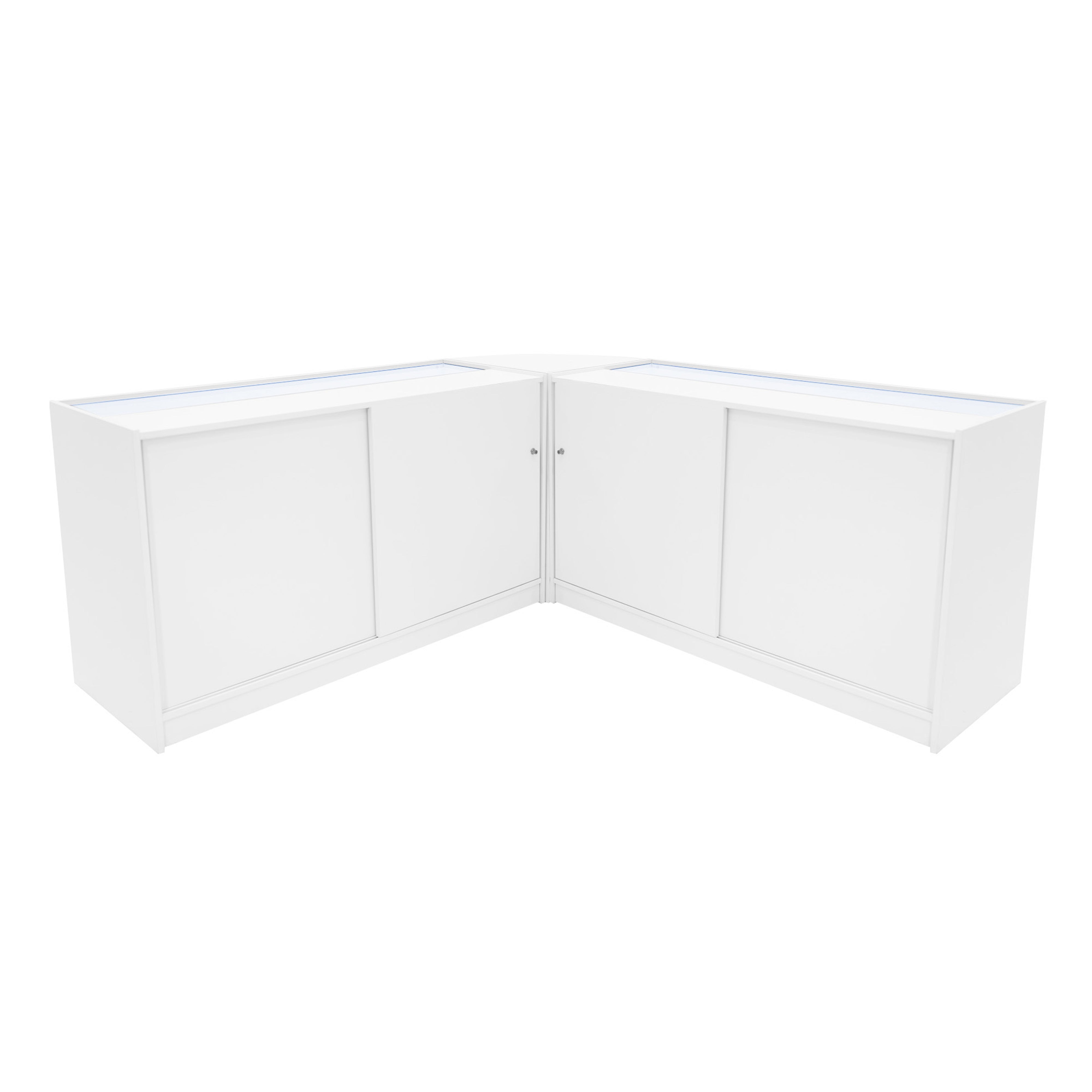 Q-Rax Helios K1500 CM60 bancone negozio bianco LED