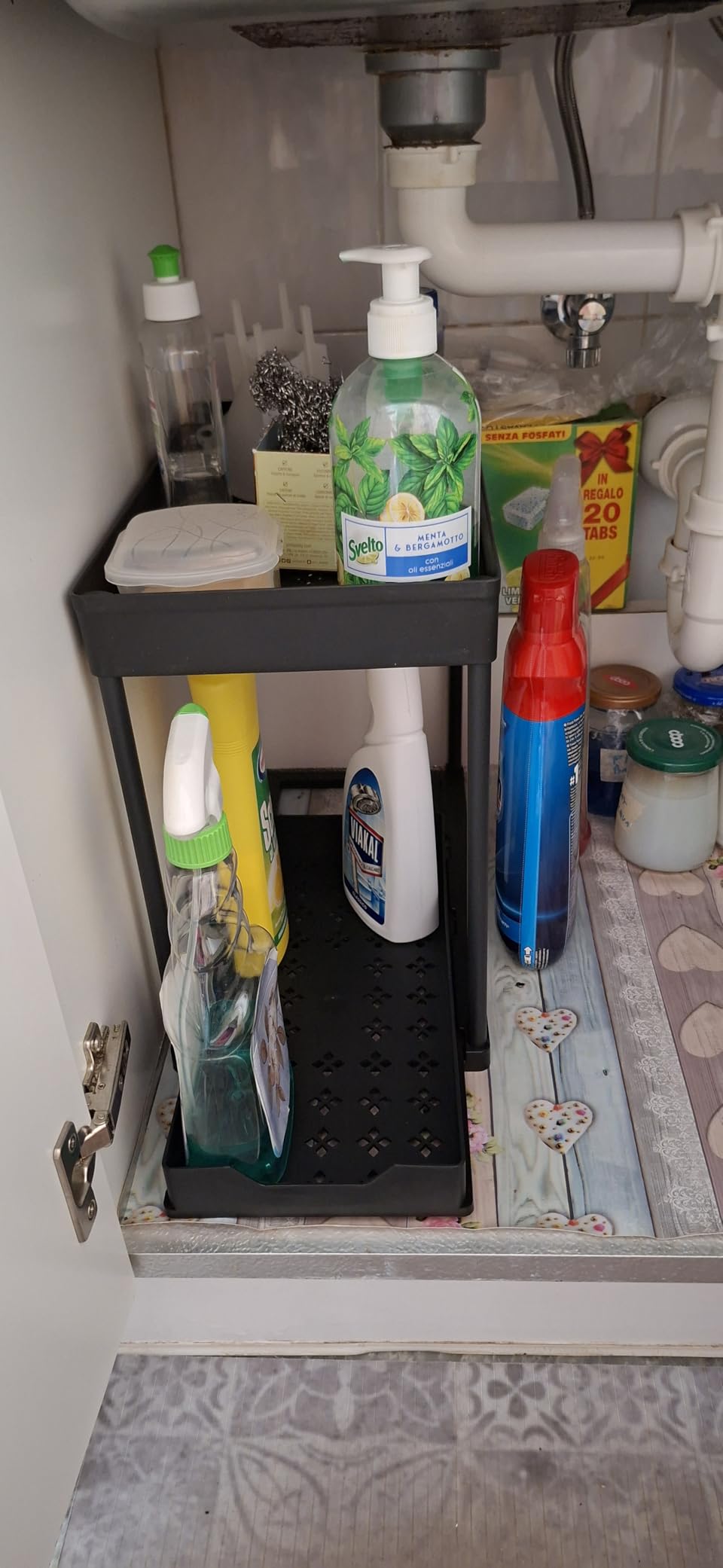 Meltrck Organizer Sottolavello 2 Livelli 2 Pezzi con Ganci