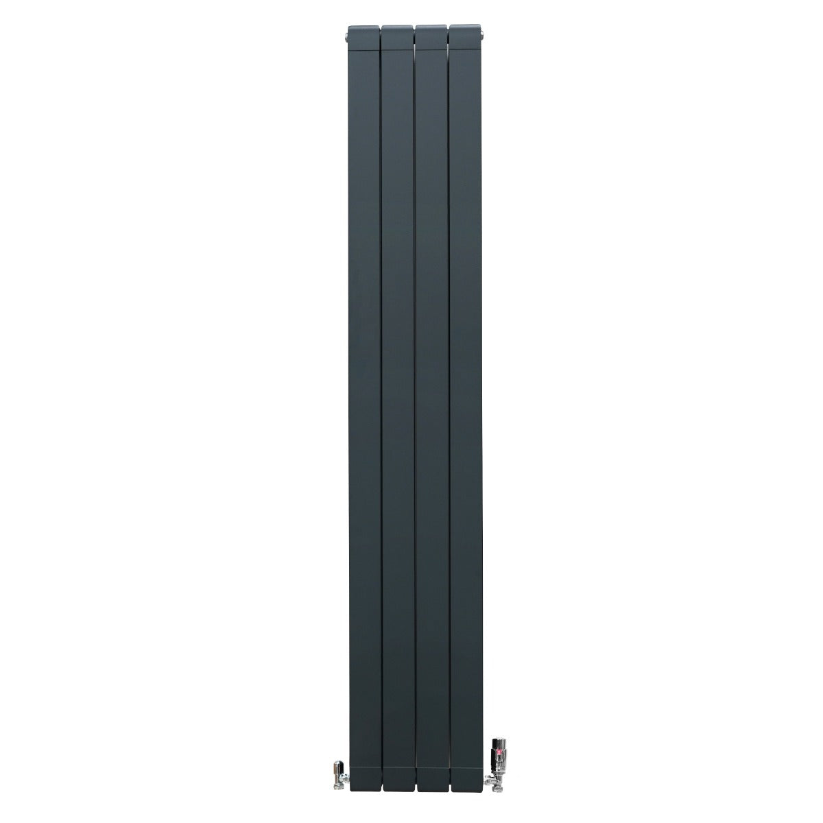 Q-Rax Radiatore Alluminio 1800x315 Antracite Valvole