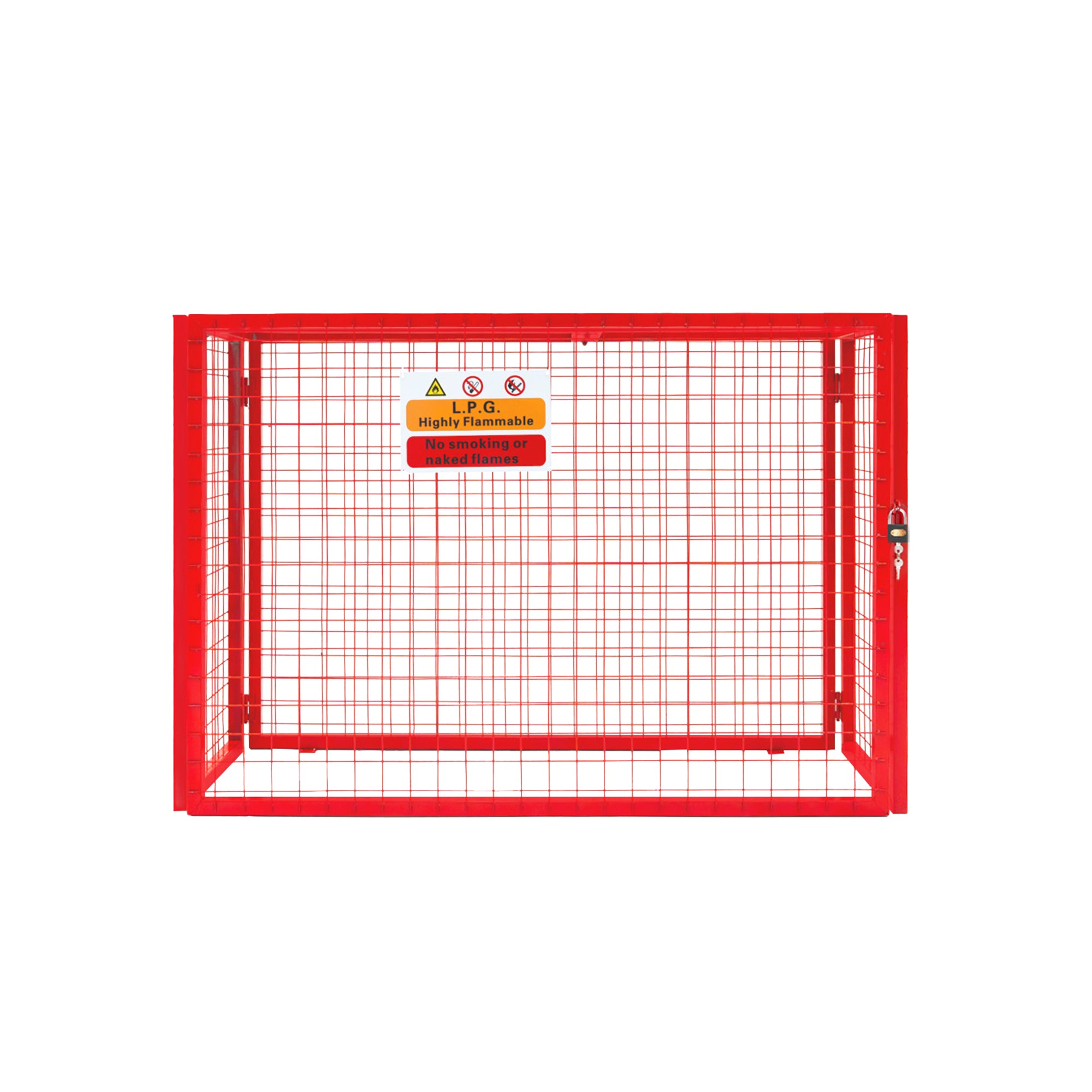 Q-Rax gabbia rete pieghevole bombole gas 100x140x50cm