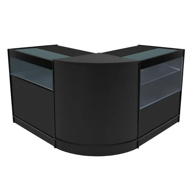Q-Rax Banconi da Negozio Adonis set bancone nero LED B900