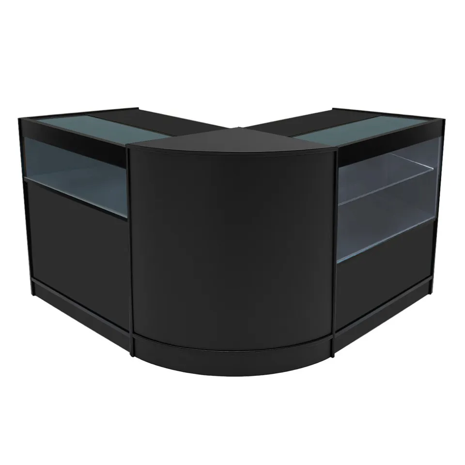 Q-Rax Banconi da Negozio Adonis set bancone nero LED B900