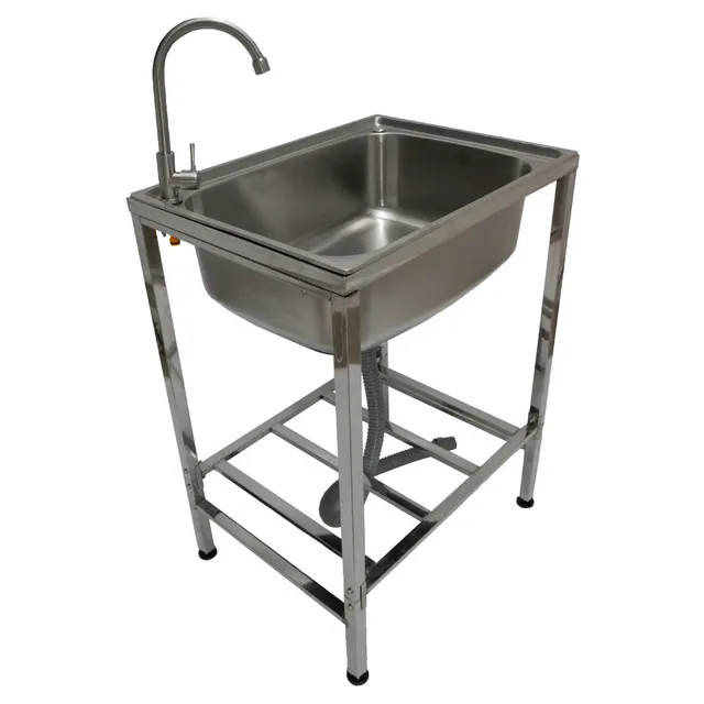 Q-Rax Lavandino Campeggio Portatile lavello inox 60 cm