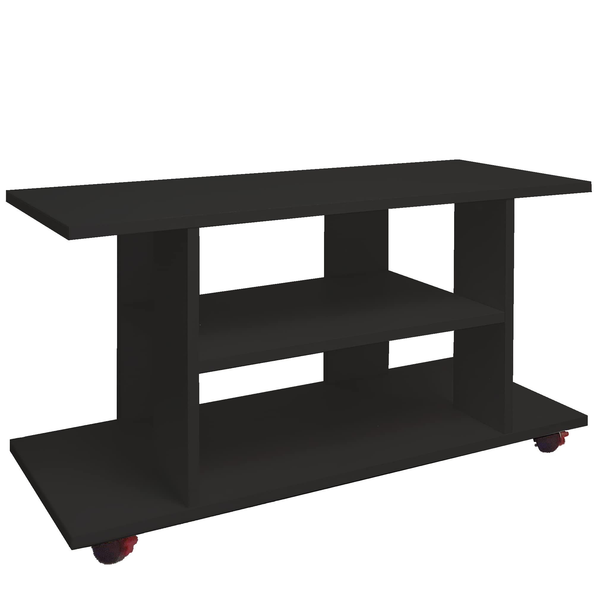 Henor Tavoli Ruote o Gambe Pilar Tavolo TV Grafite 110x40x65,5 cm