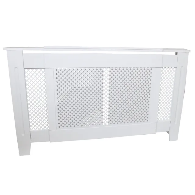 Q-Rax Copritermosifone MDF Bianco 140-192 cm Regolabile