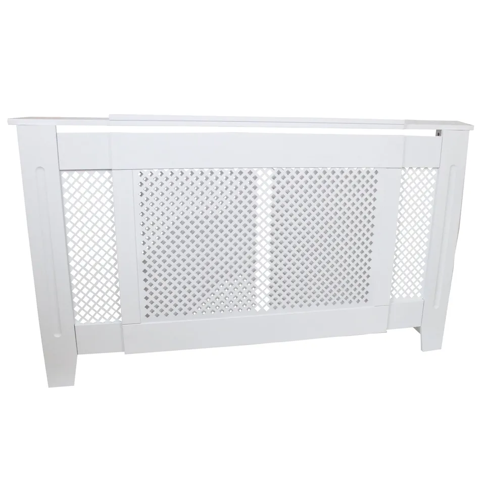 Q-Rax Copritermosifone MDF Bianco 140-192 cm Regolabile