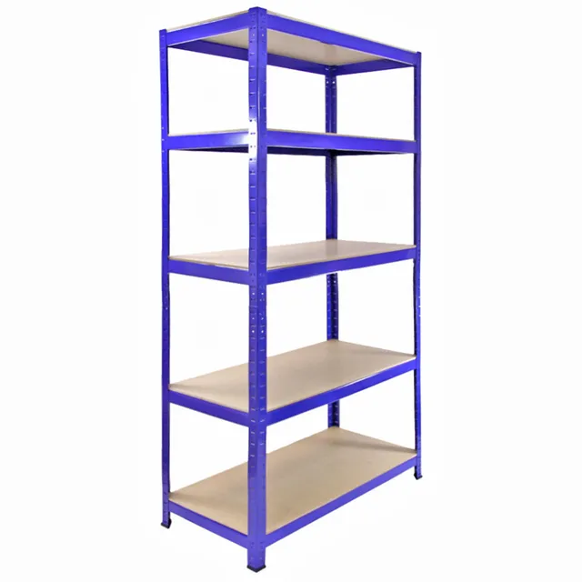 Scaffali Q-Rax 90x50 Scaffale Garage Blu 5 Ripiani
