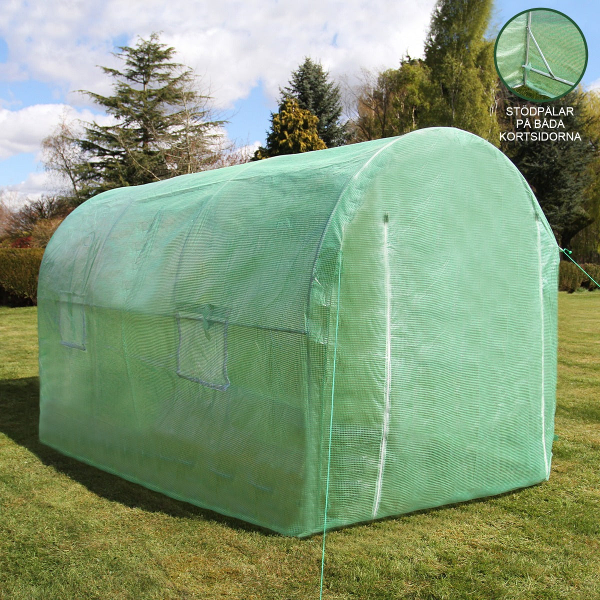 Q-Rax Serra Giardino Tunnel 3x2 m PE 150 g/mq 19 mm