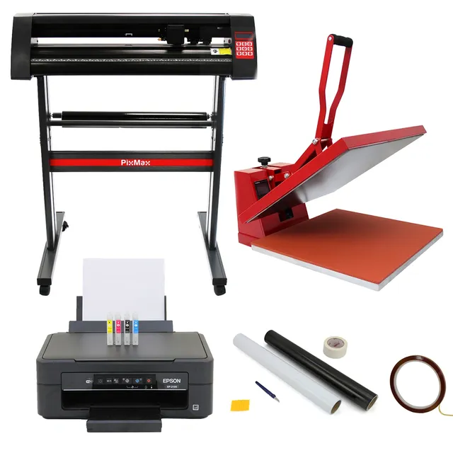 Q-Rax PixMax Pressa Caldo 50x50 Plotter Vinile 720mm Bundle