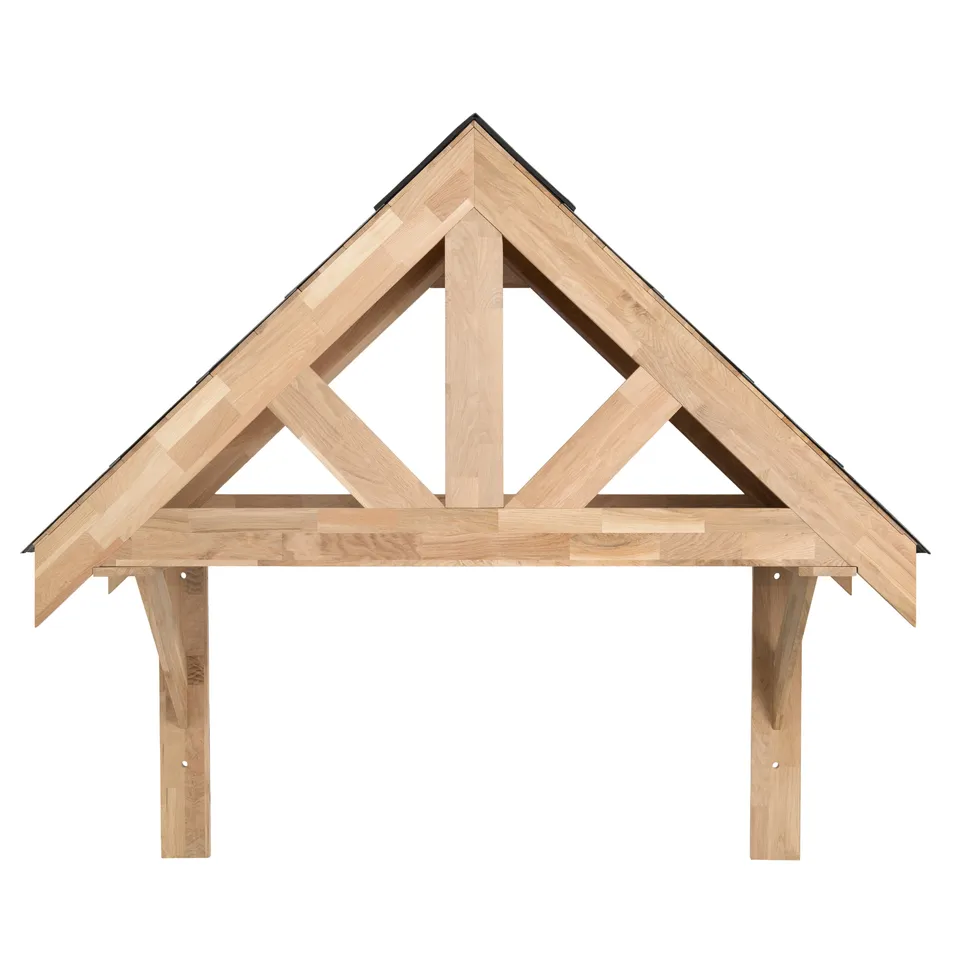 Q-Rax Tettoia Portico Rovere Massello 1400 mm