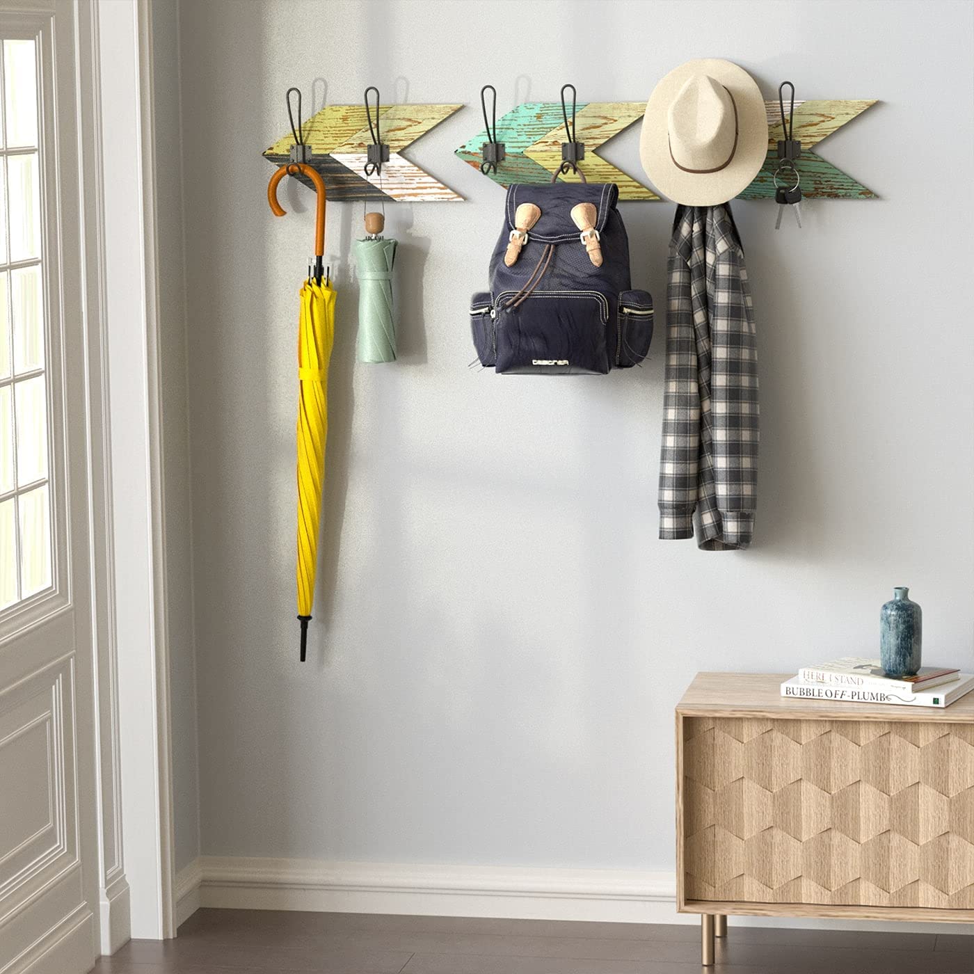 Jackcube Design Entryway Appendiabiti Parete Freccia Set 3 Pezzi