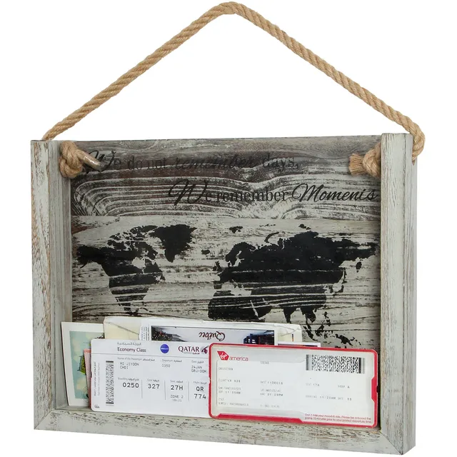 Jackcube Design Display Shadow Box Ricordi Legno Bianco Corda