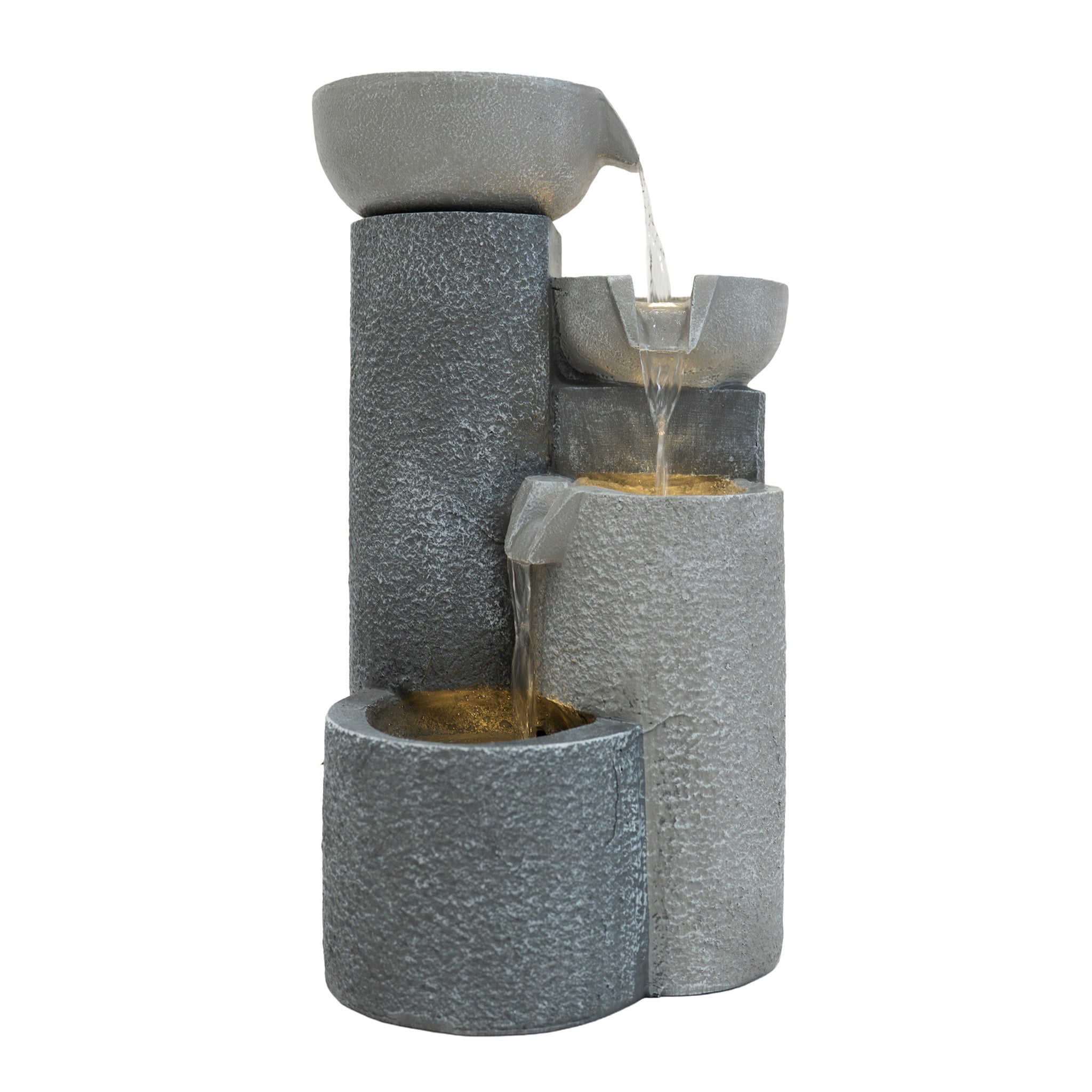 Q-Rax Fontana Elettrica Tranquil Tiers con LED da Esterno