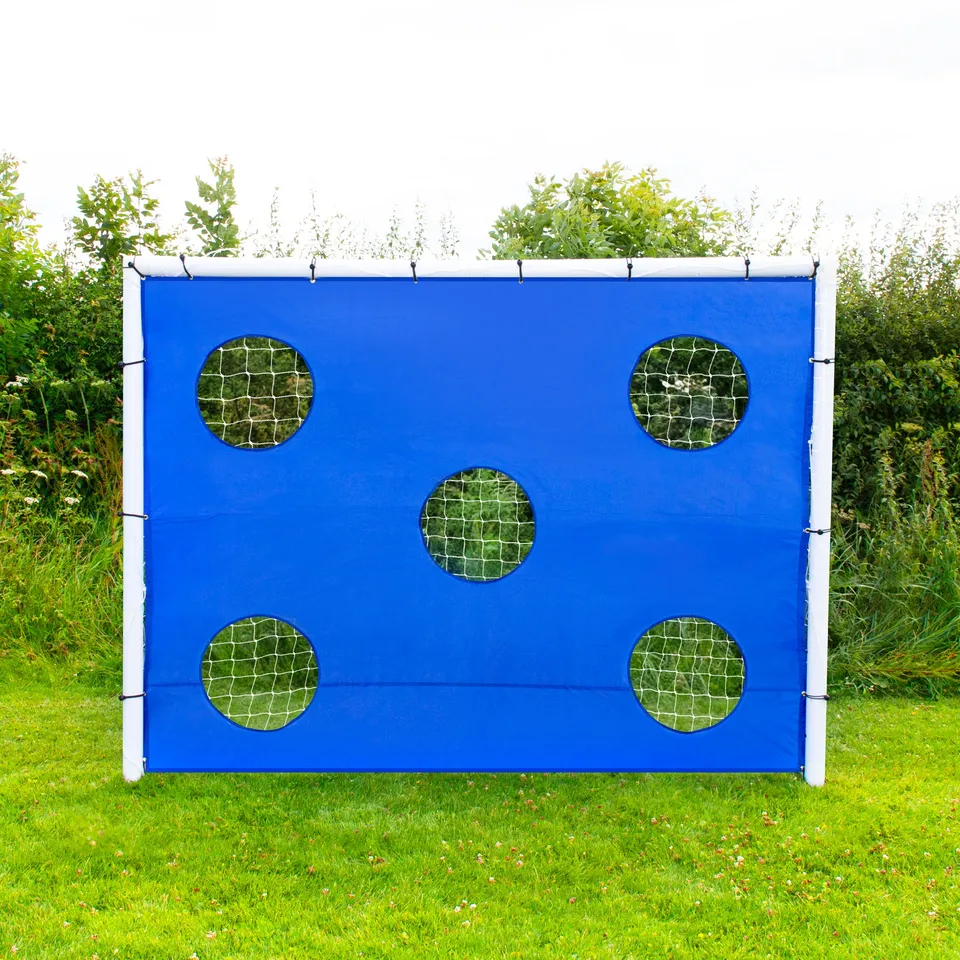 Q-Rax Foglio Bersaglio Porta Calcio 8x6 piedi telo 5 fori