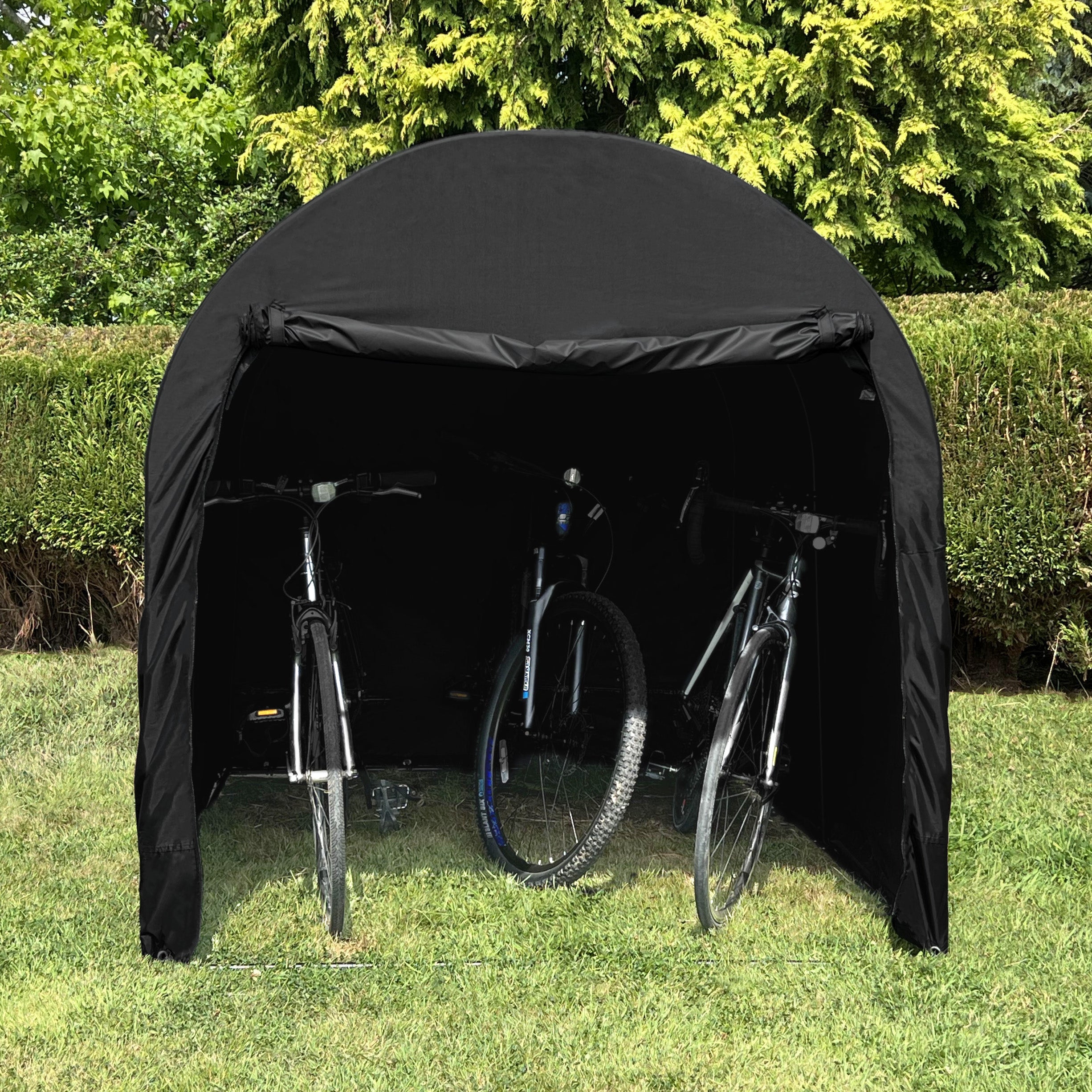 Q-Rax Tenda Garage Bici Grande Nera Impermeabile