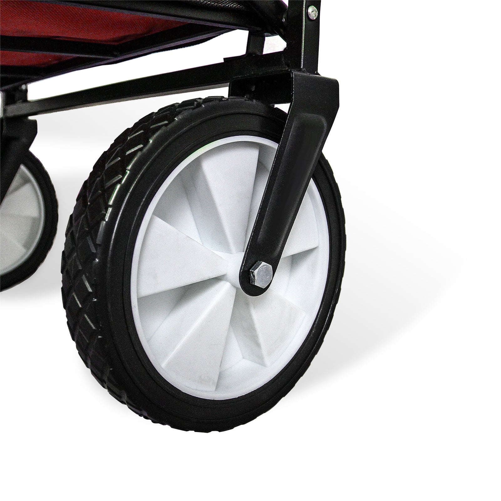 Q-Rax Carrello Pieghevole Fuoristrada 70kg Acciaio Rosso