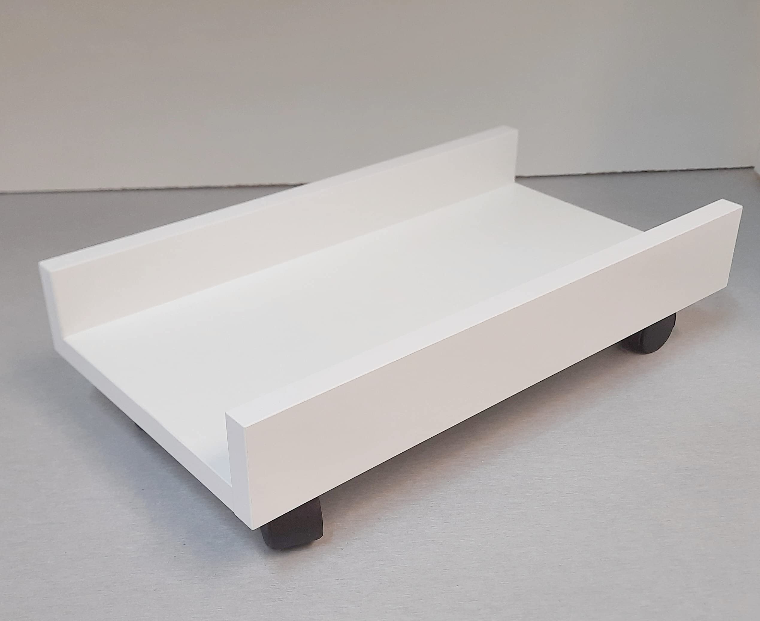 Henor Supporto CPU 25x45x12,5 Ruote Bianco Torre PC