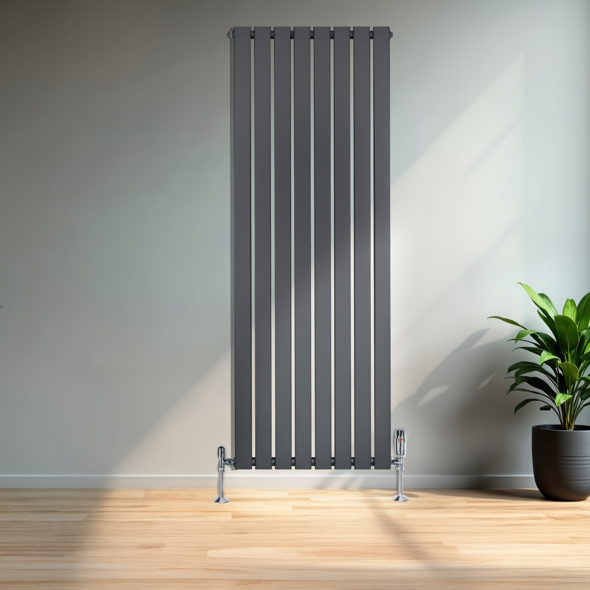 Q-Rax Radiatori Tradizionali 1600x560 Radiatore Verticale Antracite