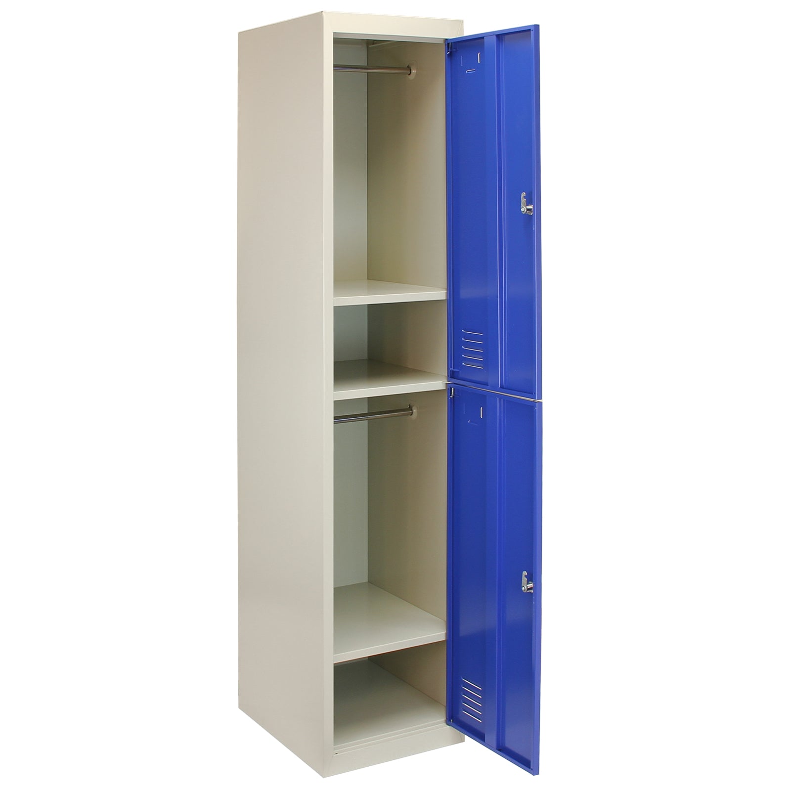 Q-Rax Strumenti da Banco armadietto metallo 2 porte blu 180x38x45