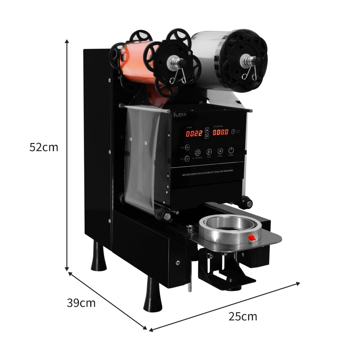 Q-Rax Sigillatrice Automatica per Tazze 90-95 mm 500W