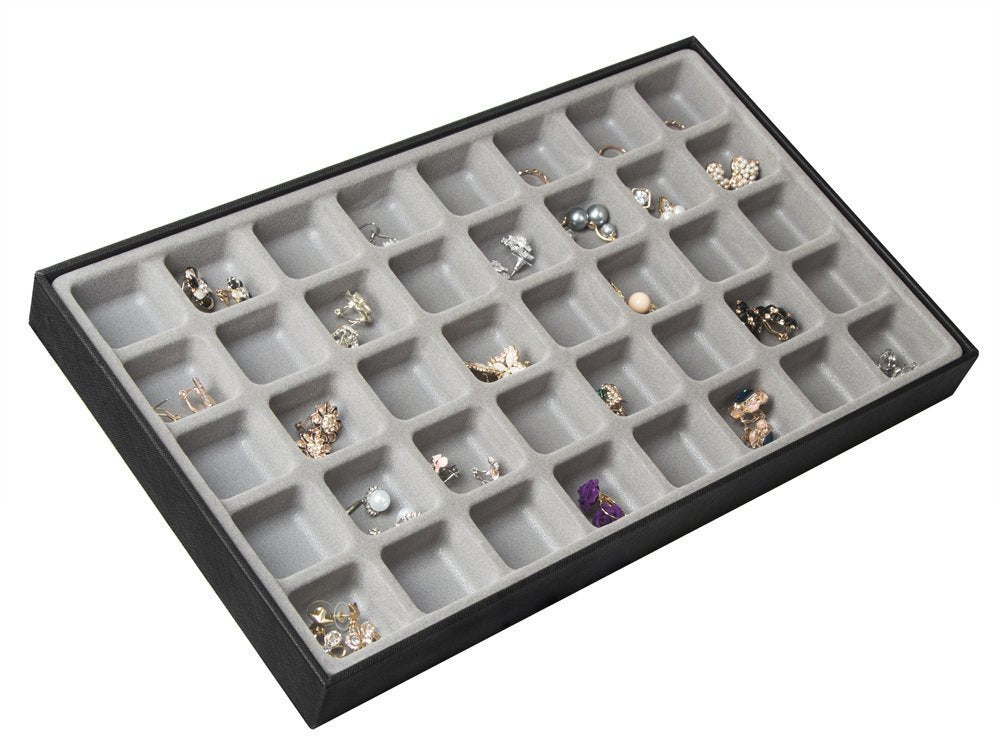 Jackcube Design Makeup Jewelry Set 4 Vassoi Nero