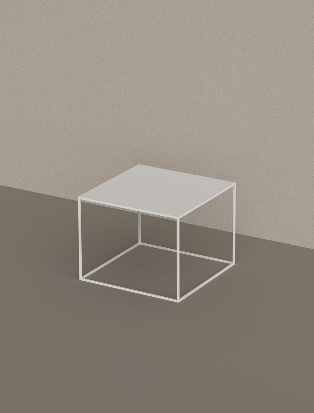 Siderio DieciDieci tavolino in metallo telaio 10x10