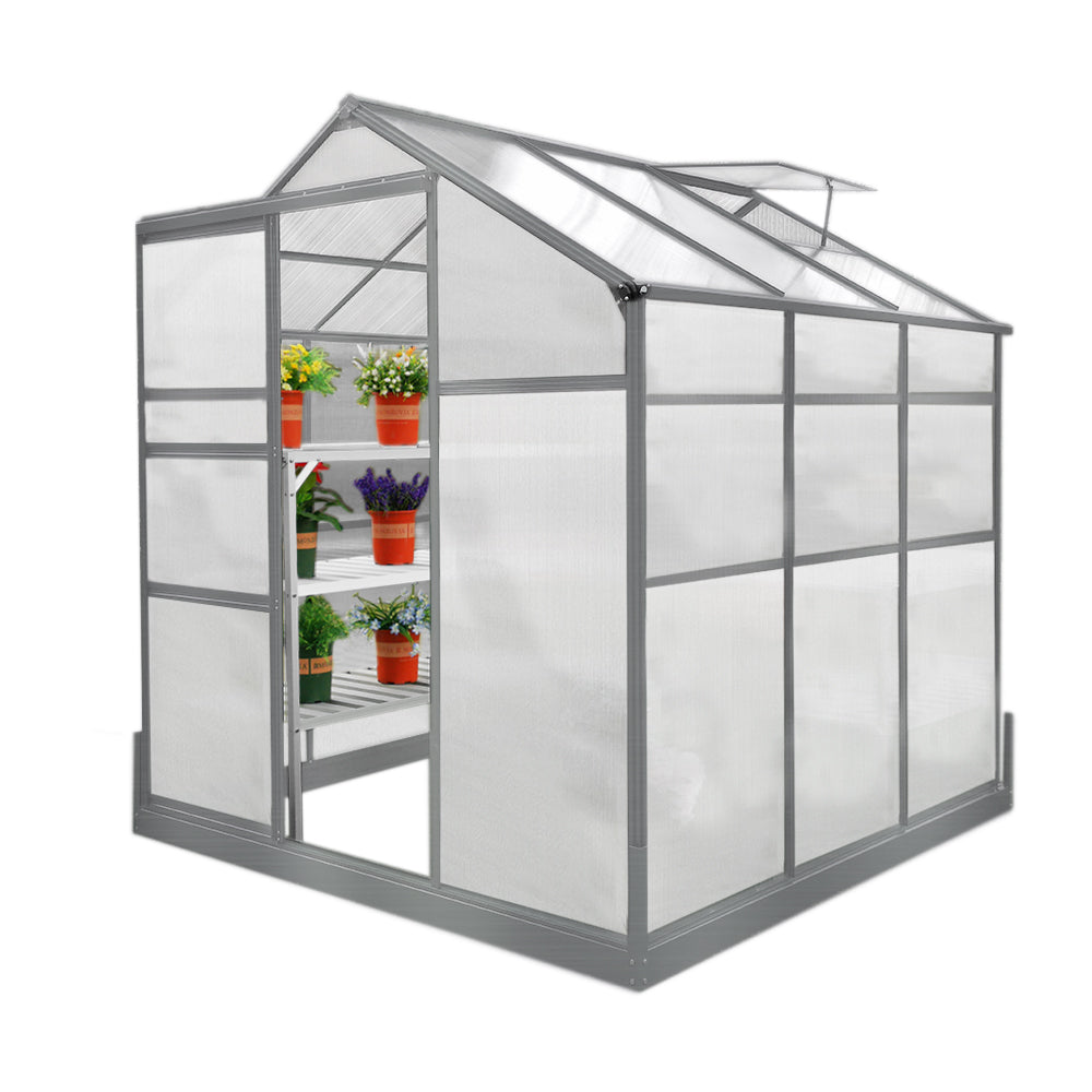 Q-Rax Serra Giardino 6x6 Piedi con Base e Scaffali