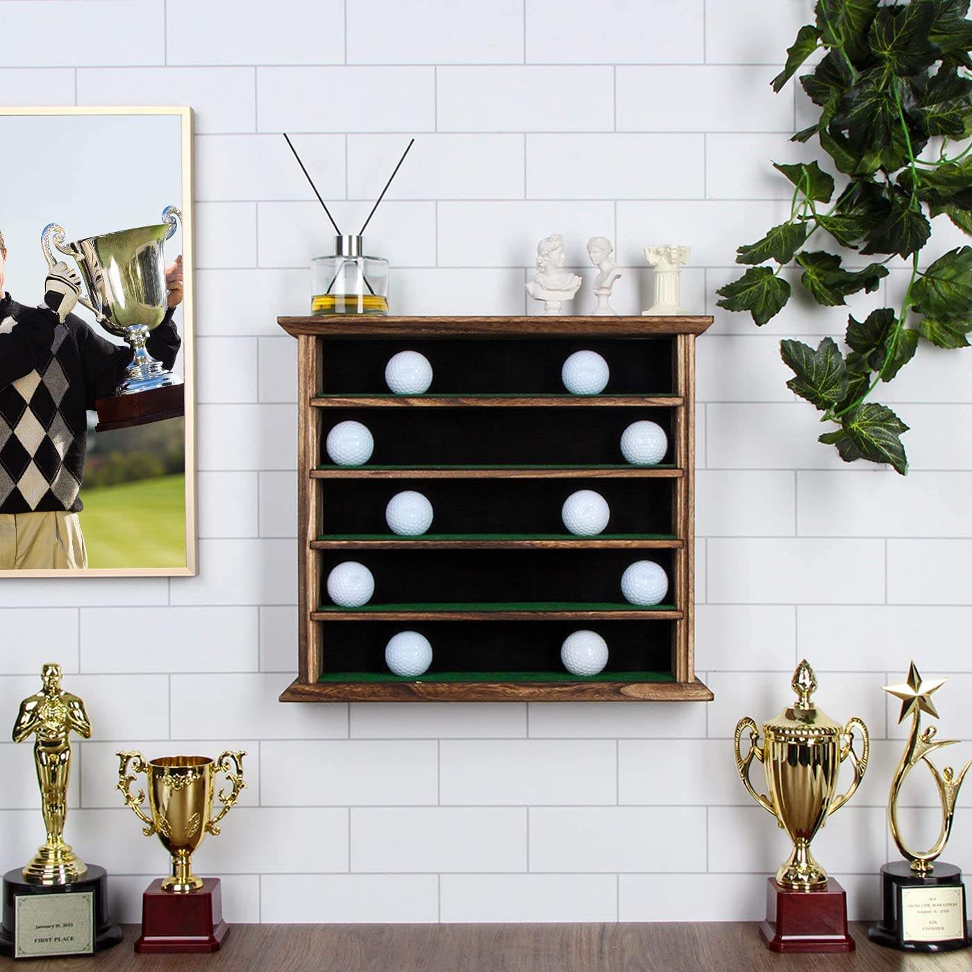 Jackcube Design Display espositore palline golf legno 30 posti