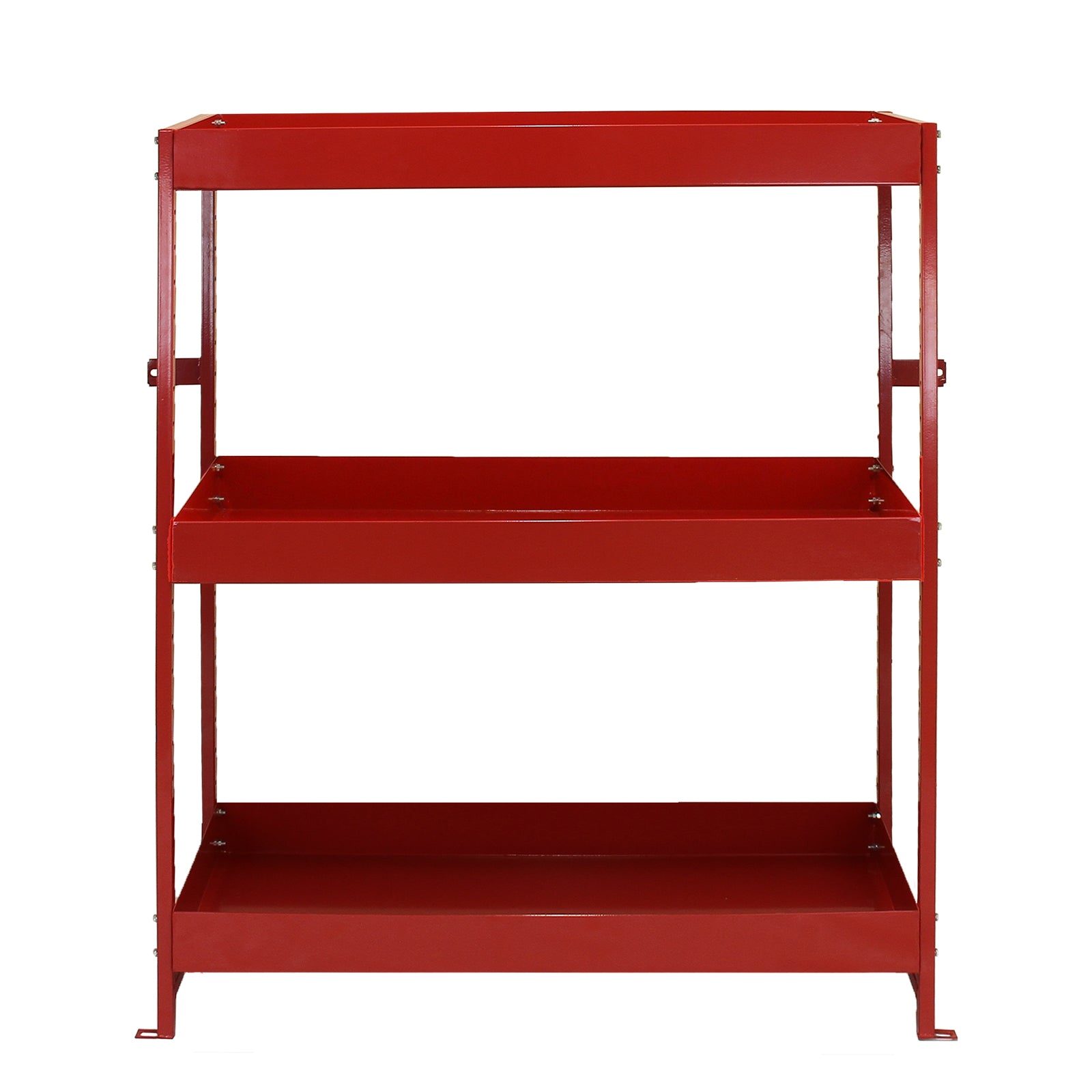 Q-Rax Scaffali da Garage Volcano scaffalatura acciaio rossa 2 pezzi