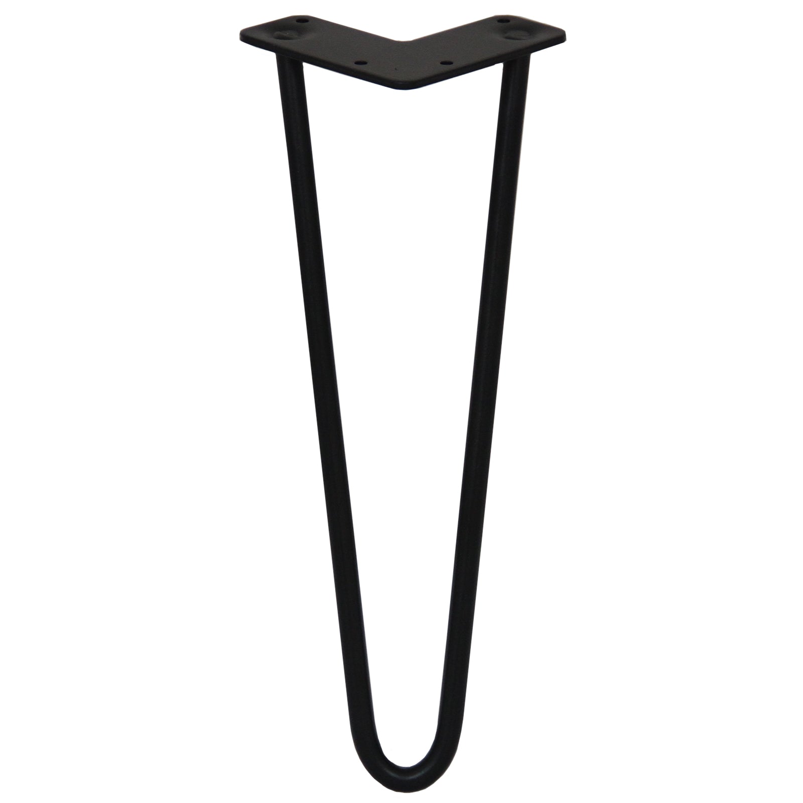 Q-Rax 4 Gambe Tavolo Forcina 35,5cm 2 Rebbi Nero