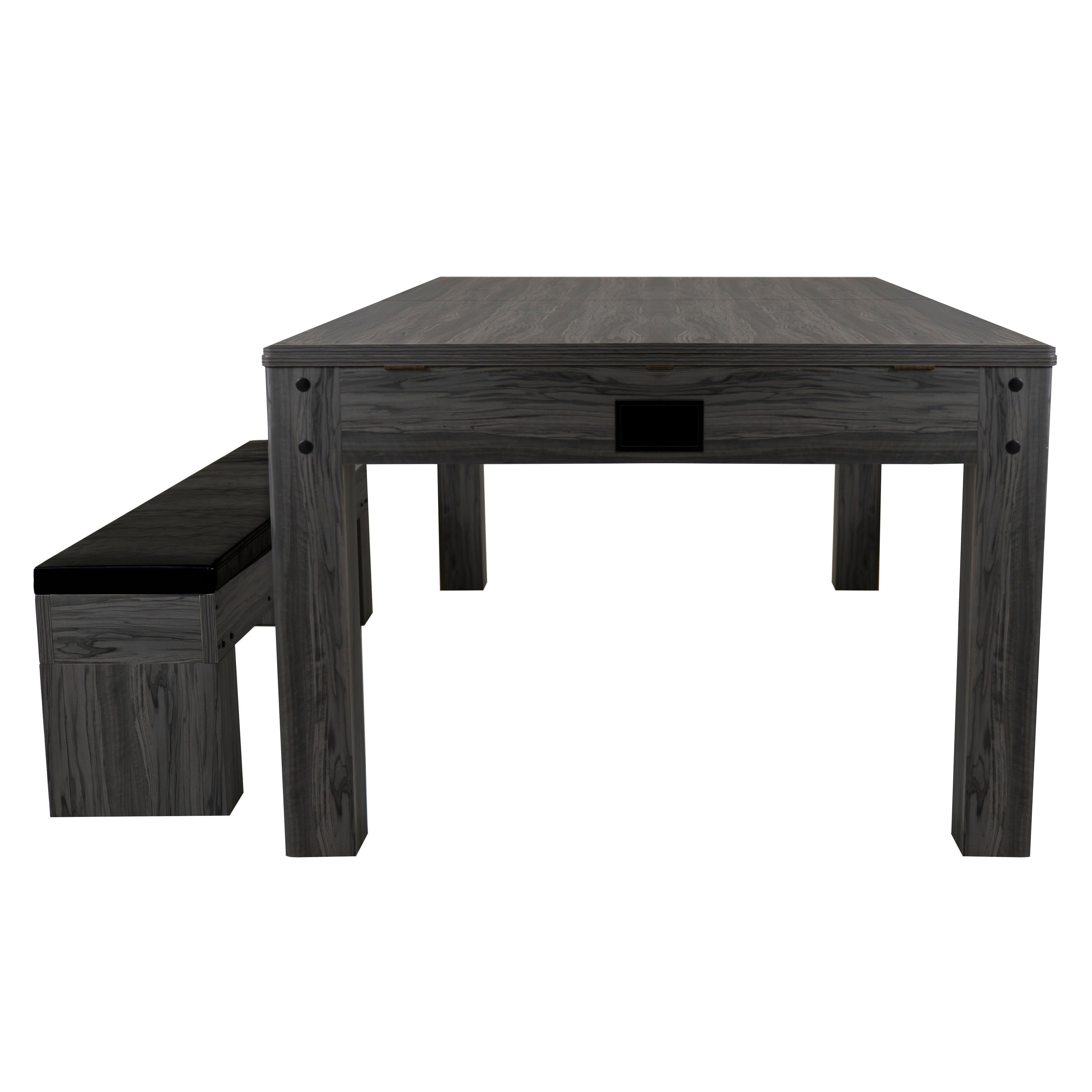 Q-Rax Tavolo Multigioco 7-in-1 legno grigio 213 cm biliardo