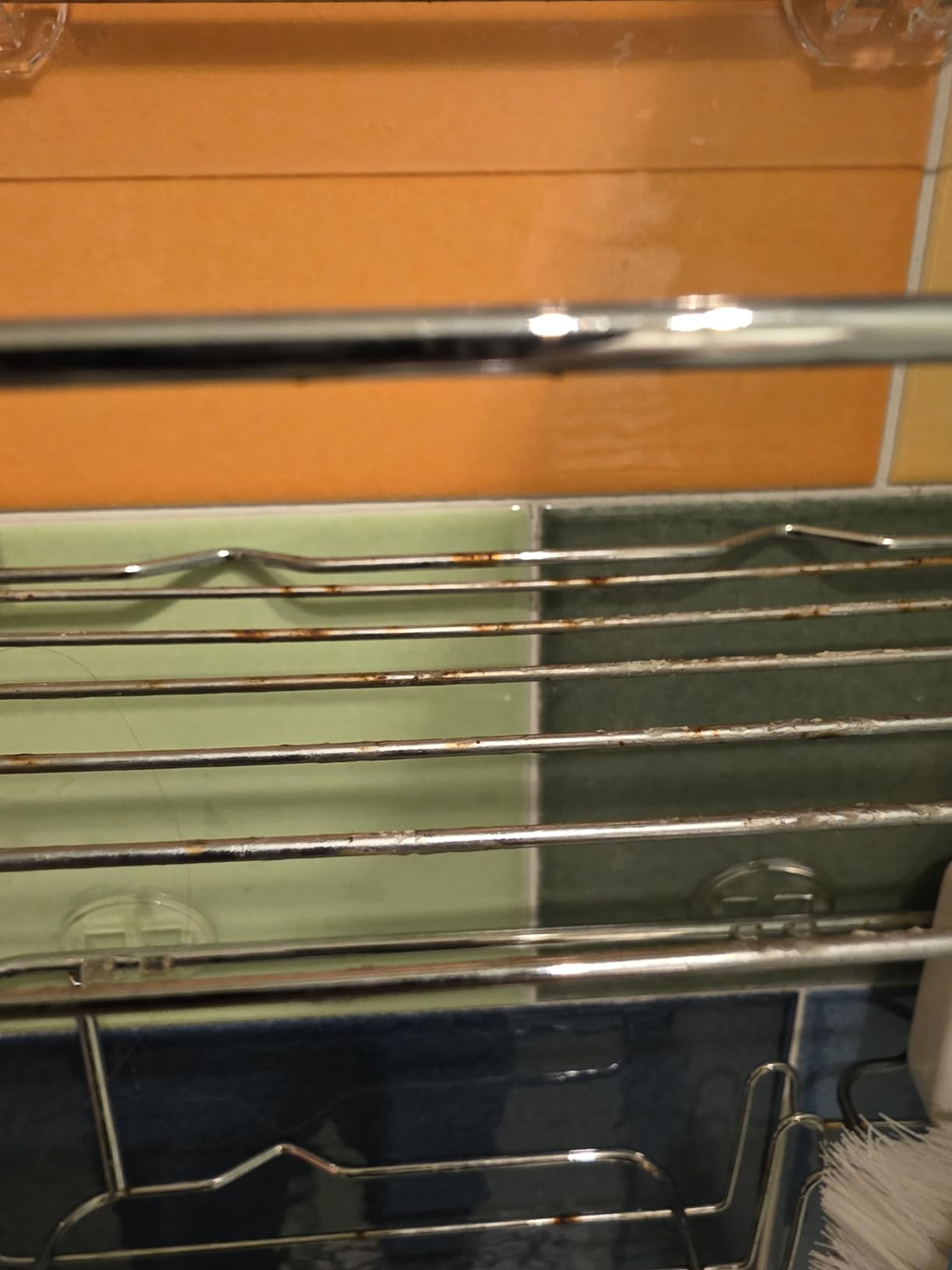 Meltrck Mensola Doccia Senza Foratura 2 Pezzi Argento Acciaio Inox