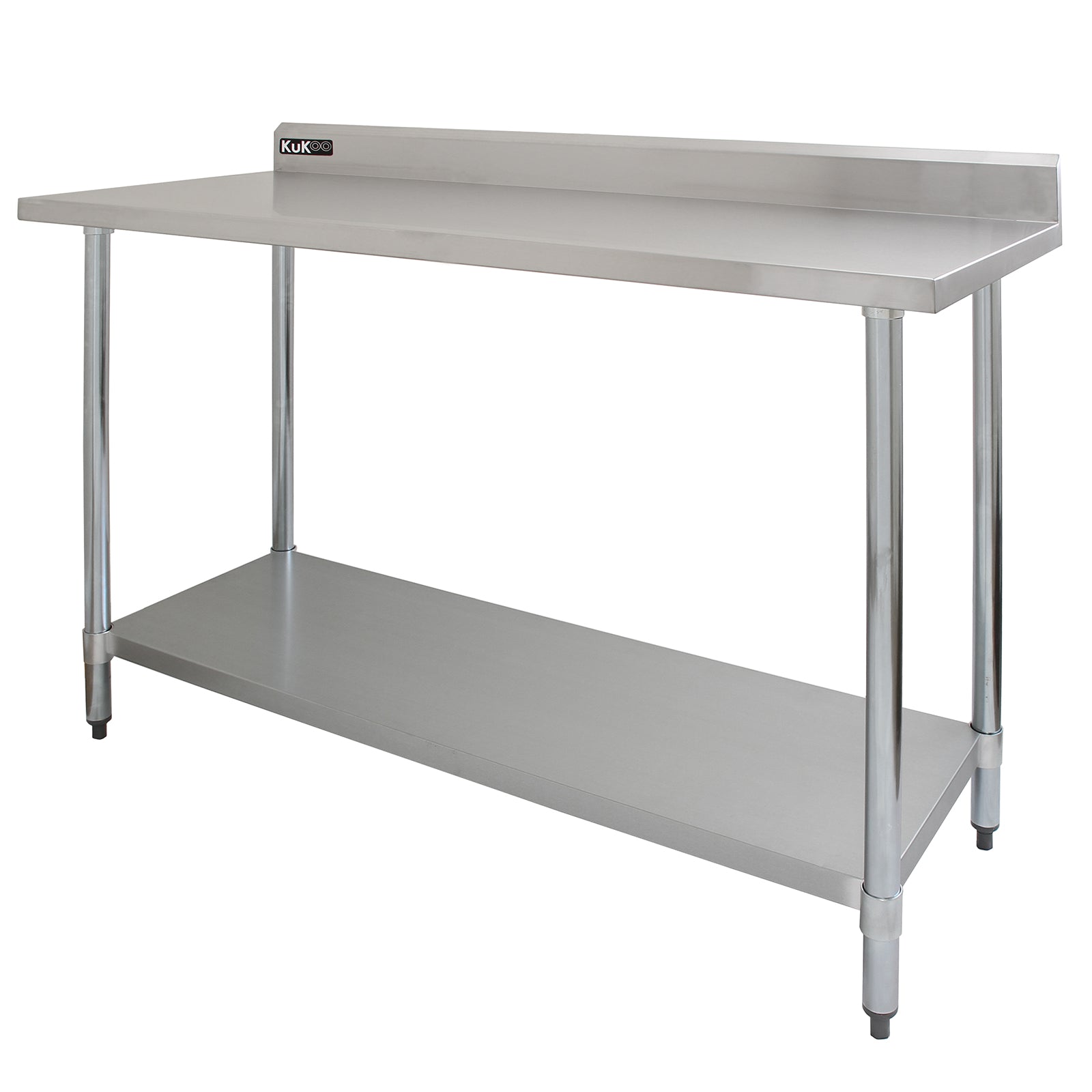 Q-Rax Tavolo Inox tavolo cucina 150x60x90 cm portata 250 kg