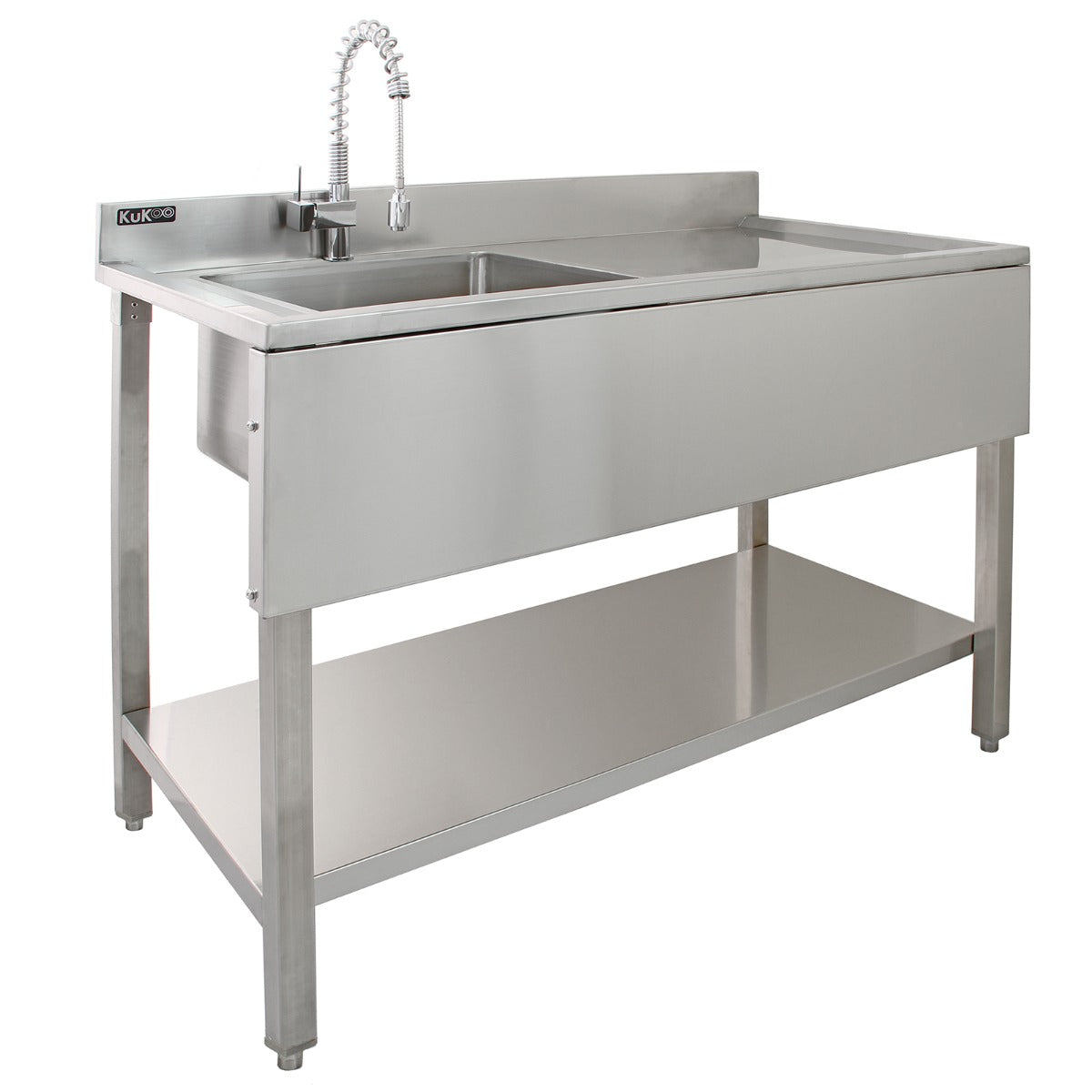 Q-Rax Lavello Cucina Inox Sgocciolatoio Destra 120cm