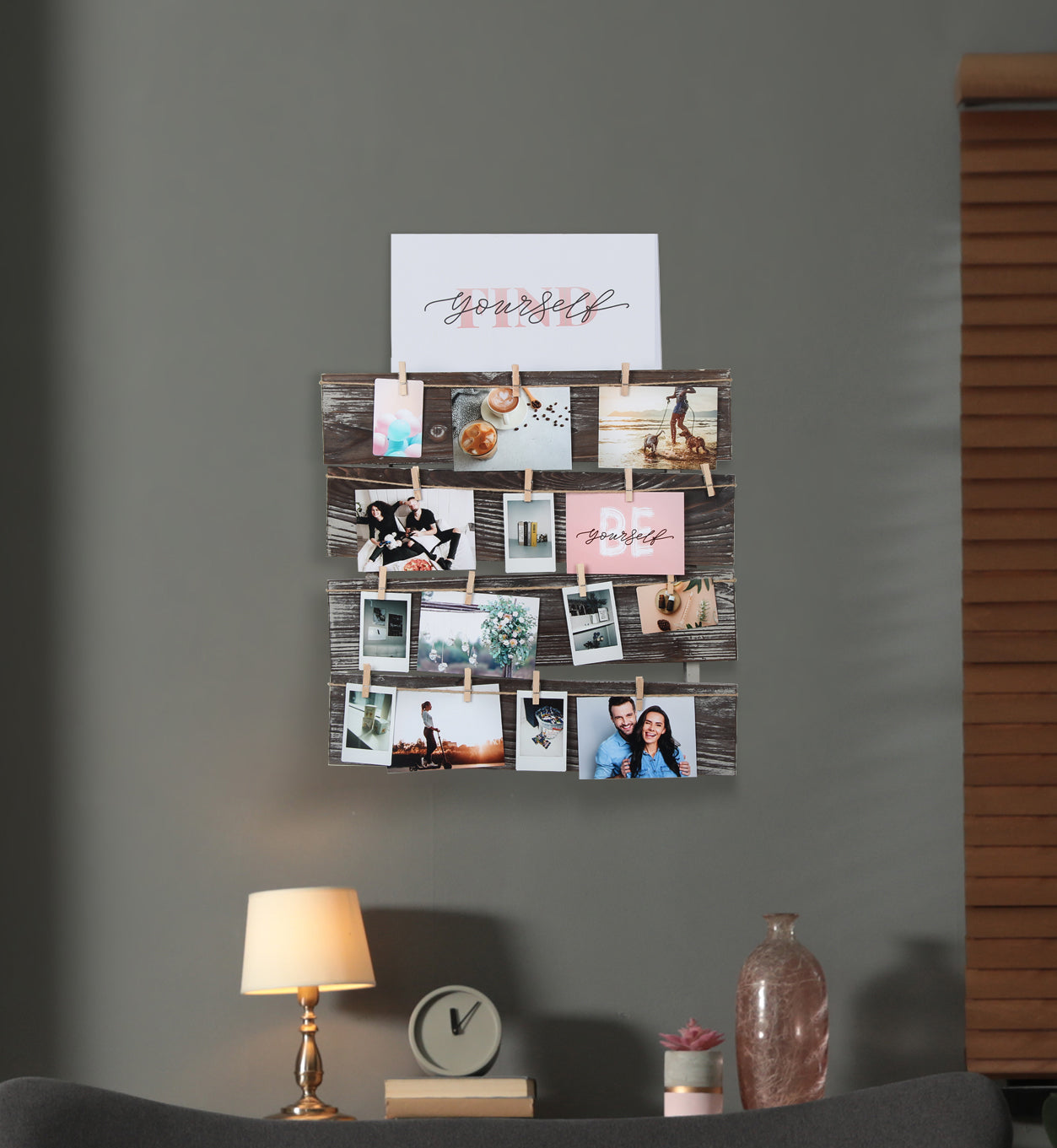 Jackcube Design Living Room Portafoto Parete 24 Mollette