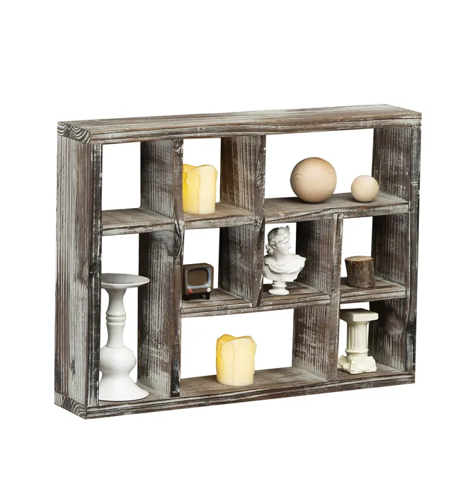 Jackcube Design Display scaffale a cubi 9 scomparti legno