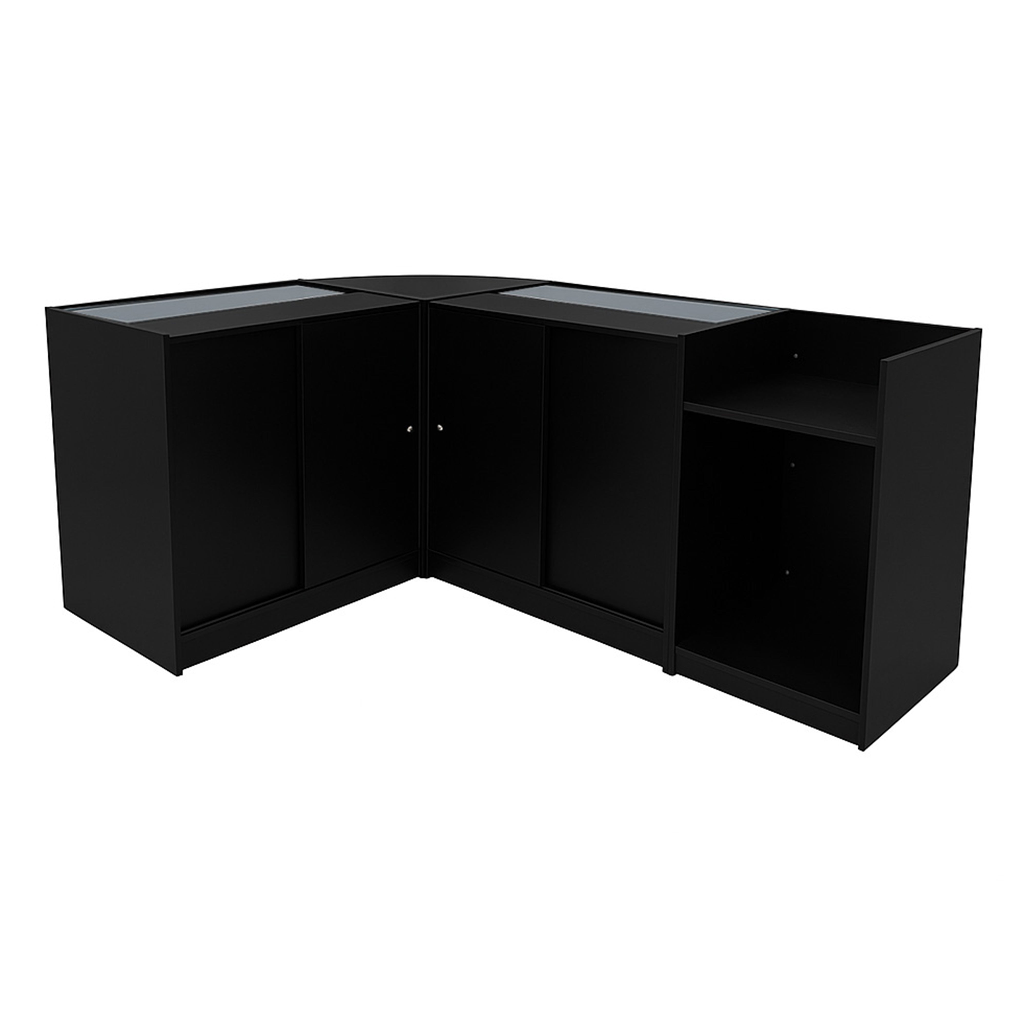 Q-Rax Banconi da Negozio Set Europa LED B900 C900 Nero