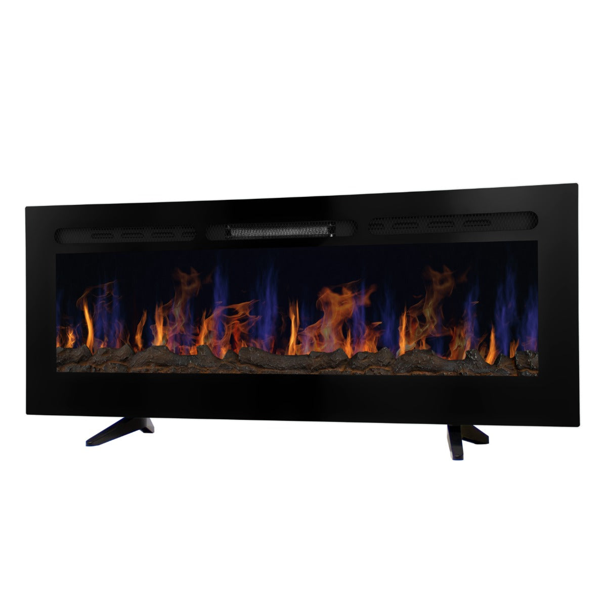 Q-Rax Caminetto Elettrico Incasso 50 Pollici Nero 1850W