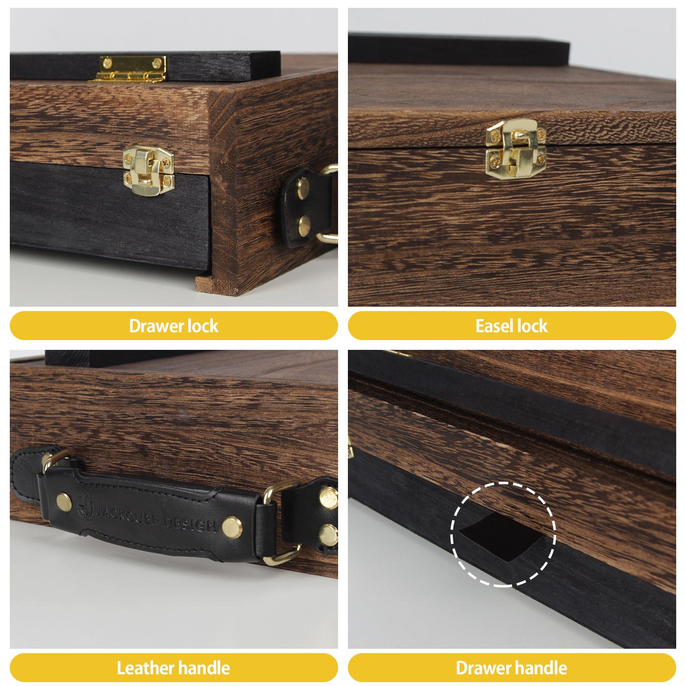 Jackcube Design Living Room cavalletto tavolo legno valigetta