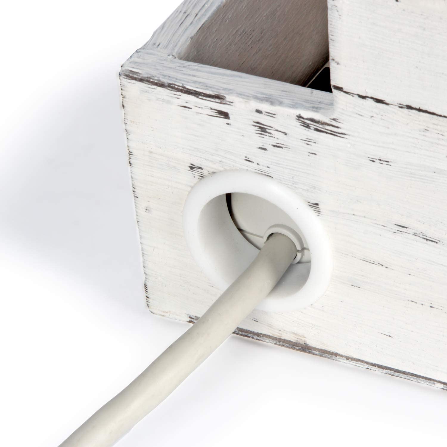 Jackcube Design Bathroom portaphon legno bianco 4 scomparti